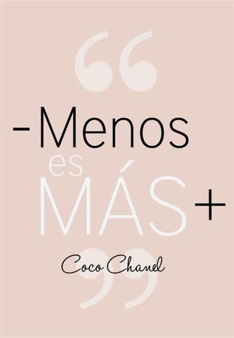 menos es mas coco chanel|coco chanel frases cristianas.